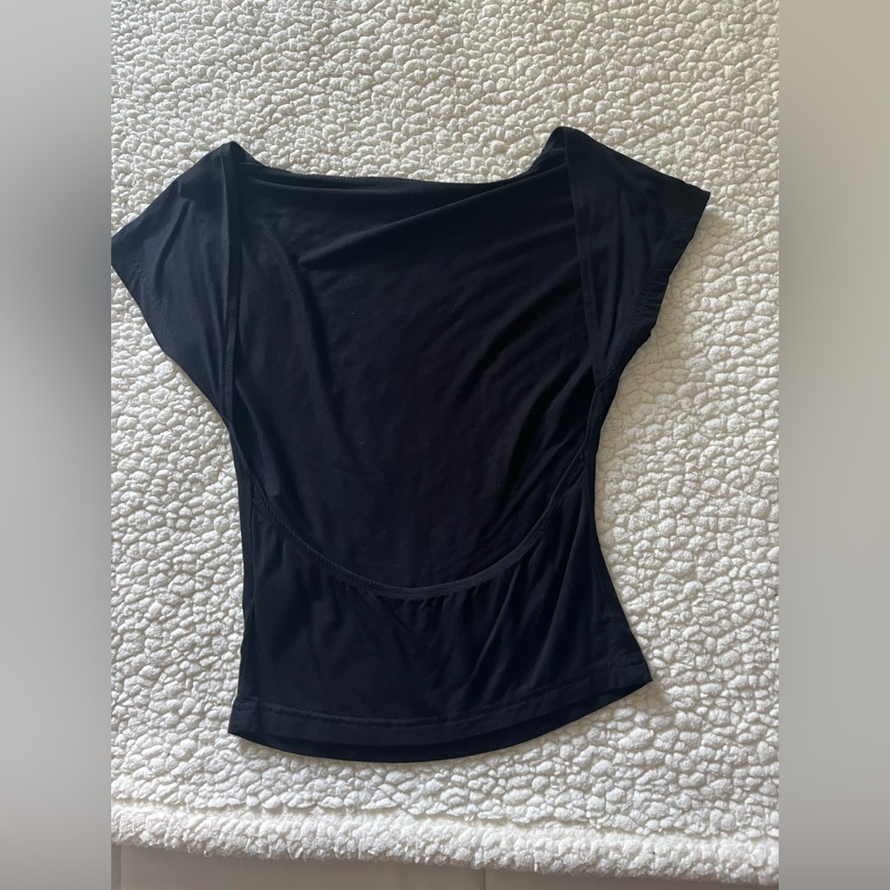 Women’s open back t shirt